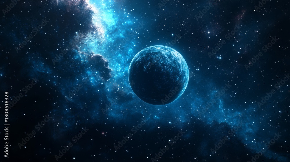 Obraz premium Abstract planets and space background