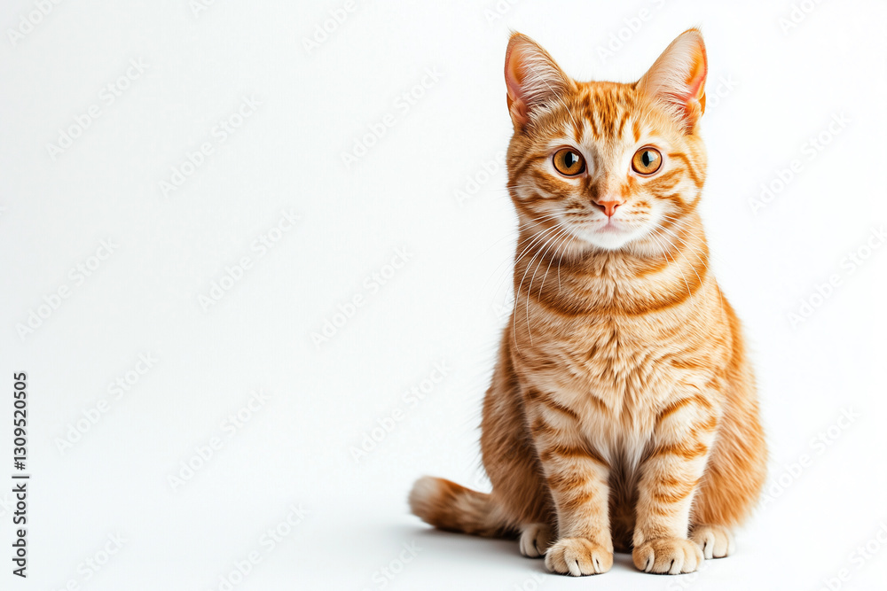 Charming Orange Tabby Cat Portrait Charming Orange Tabby Cat Portrait