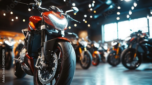 Innovative dealership displays high-performance motorcycles in a modern showroom