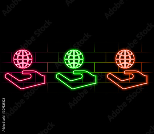 Ball of fortune teller, sorceress, witch. Magical glowing ball for predictions and esotericism. Vector illustration in cartoon style with witchcraft