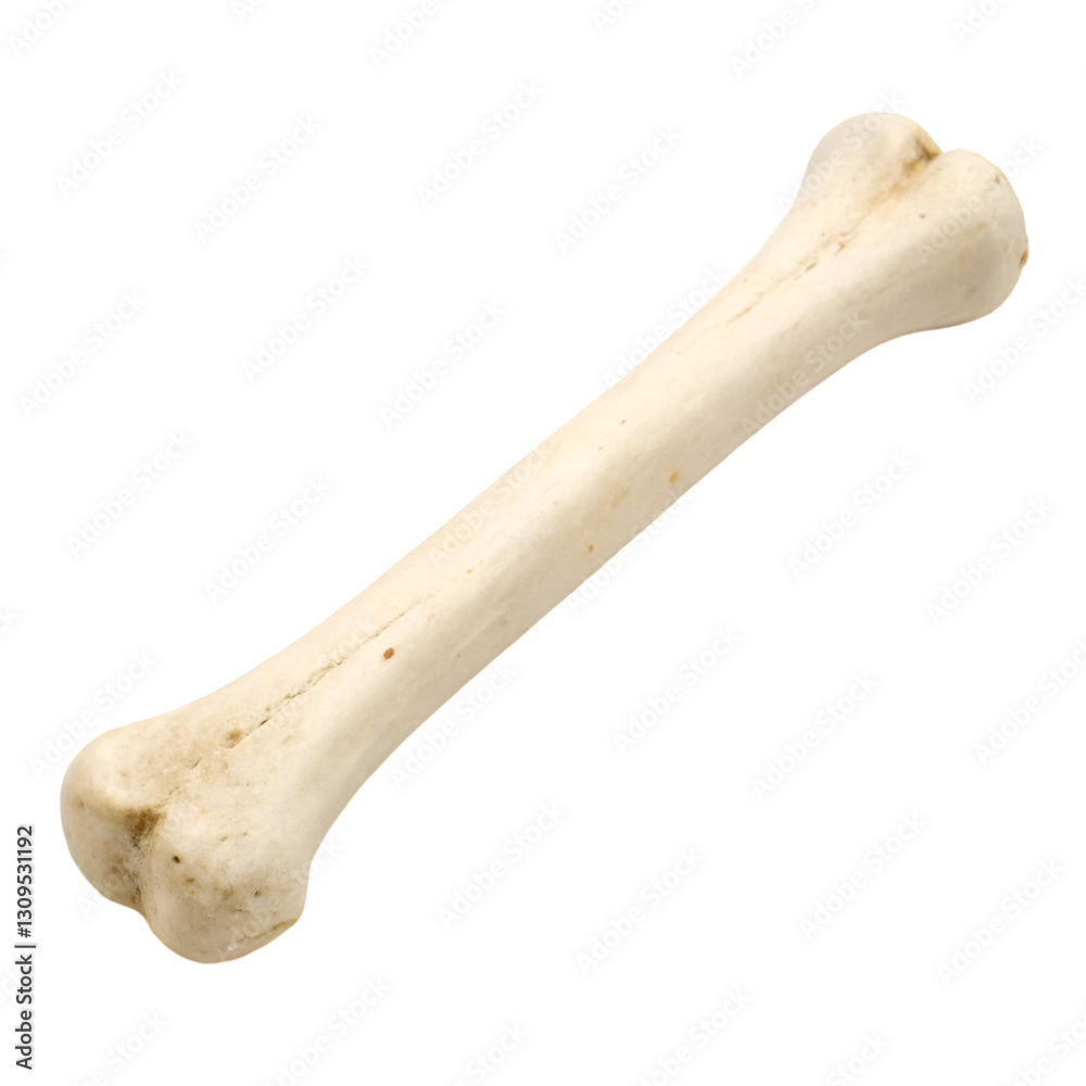 A bone isolated on transparent background