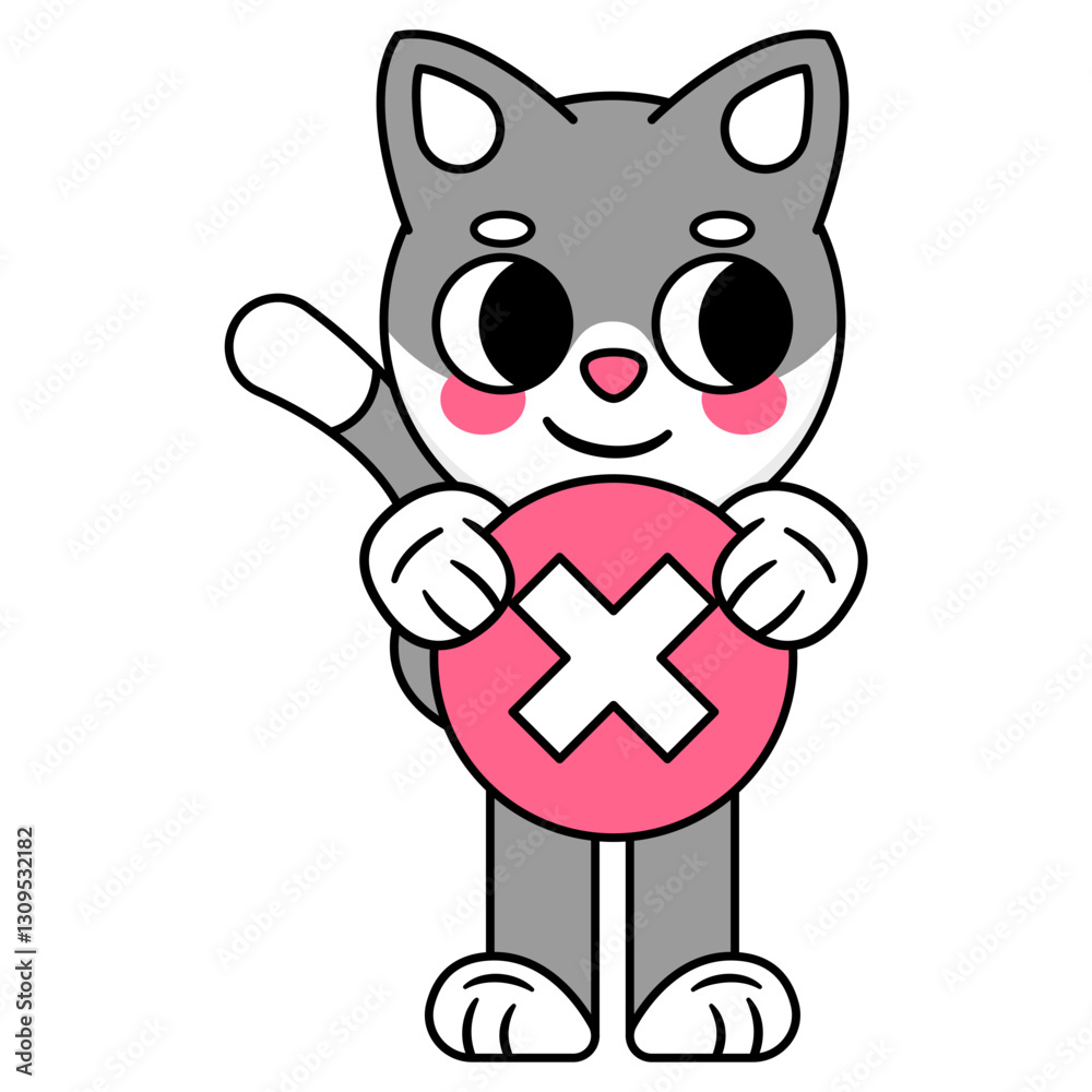 Fototapeta premium cat holding