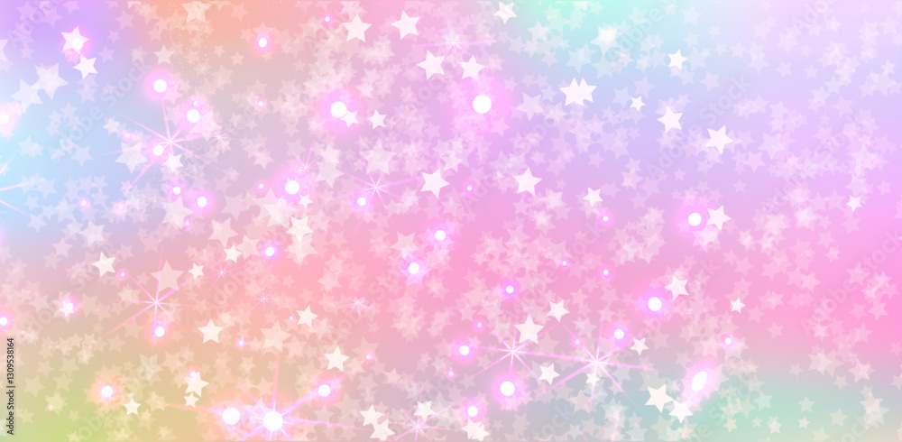 Rainbow princess background, soft pink dawn made in realistic style with clipping mask. Fantasy unicorn sky pearlescent backdrop. Cute unusual holographic wallpaper. Rainbow princess background, soft pink dawn made in realistic style with clipping mask. Fantasy unicorn sky pearlescent backdrop. Cute unusual holographic wallpaper.