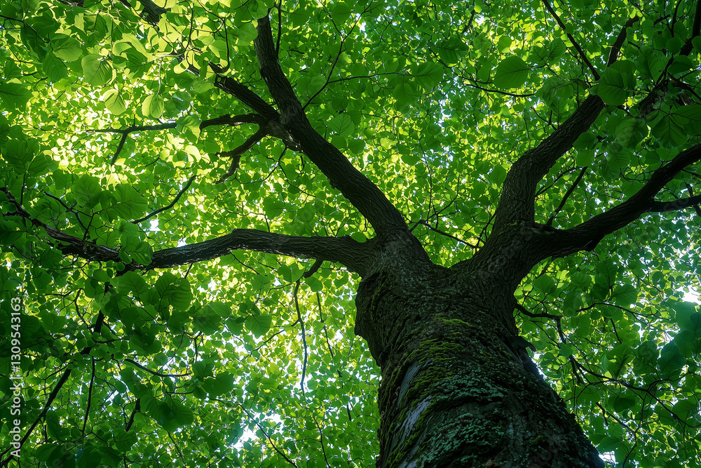 Fototapeta premium Majestic Tree Canopy Perspective