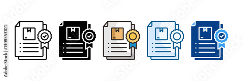 Manufacturer Warranty  Icon Set Multiple Style Collection
