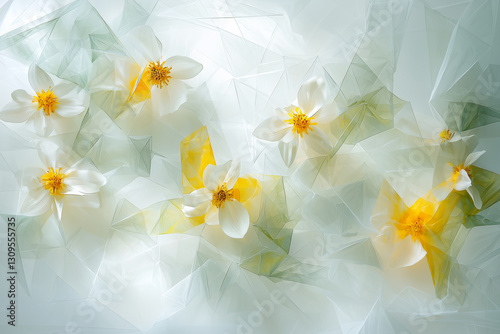 Delicate Floral Abstract Composition