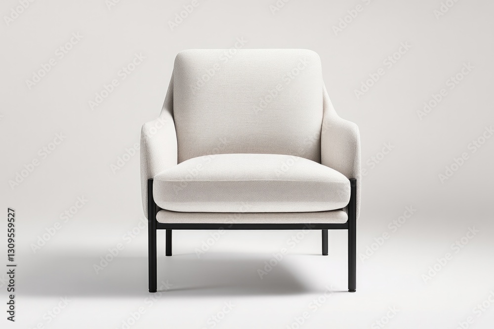 sleek modern chair with clean lines and neutral tone stands alone inviting presence and functionality sleek modern chair with clean lines and neutral tone stands alone inviting presence and functionality