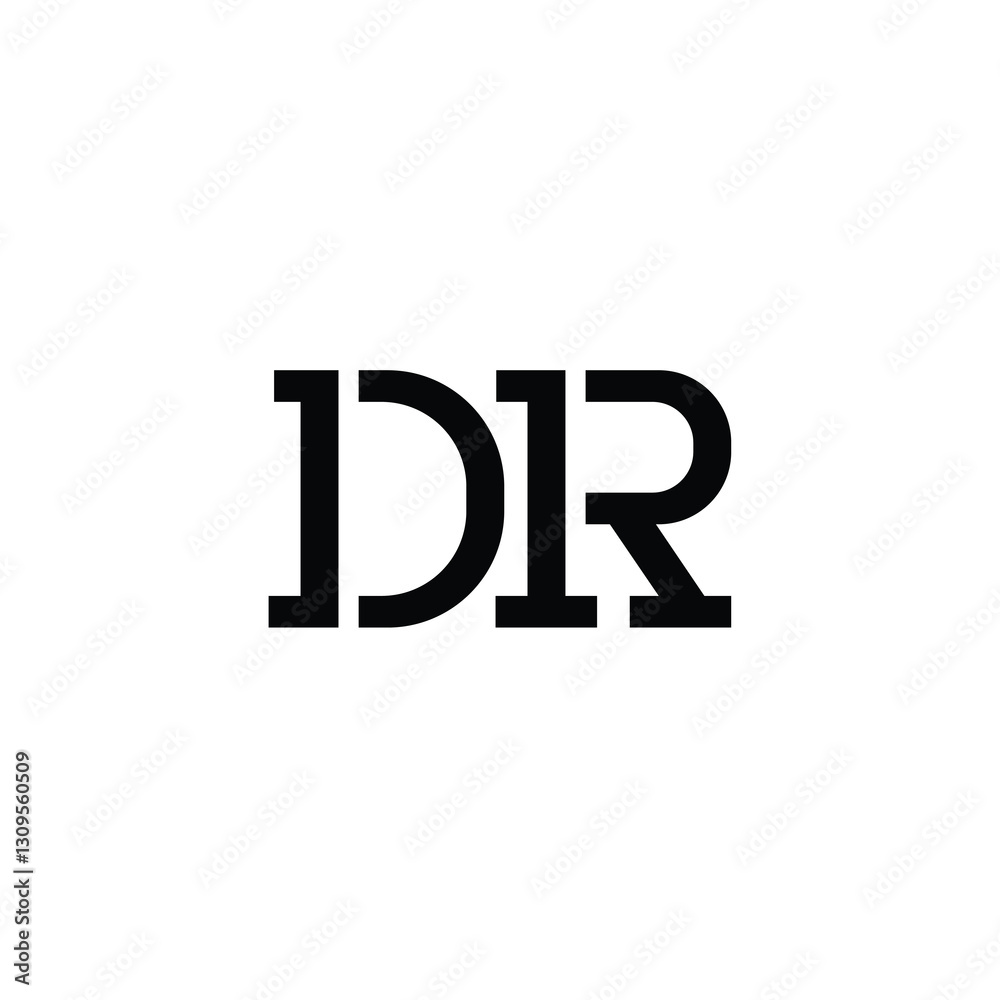 DR monogram logo design letter text name symbol monochrome logotype alphabet character simple logo DR monogram logo design letter text name symbol monochrome logotype alphabet character simple logo
