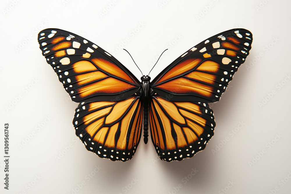 Obraz premium Beautiful Monarch Butterfly in Detail