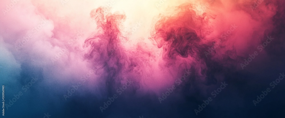 Naklejka premium Abstract colorful smoke clouds background.