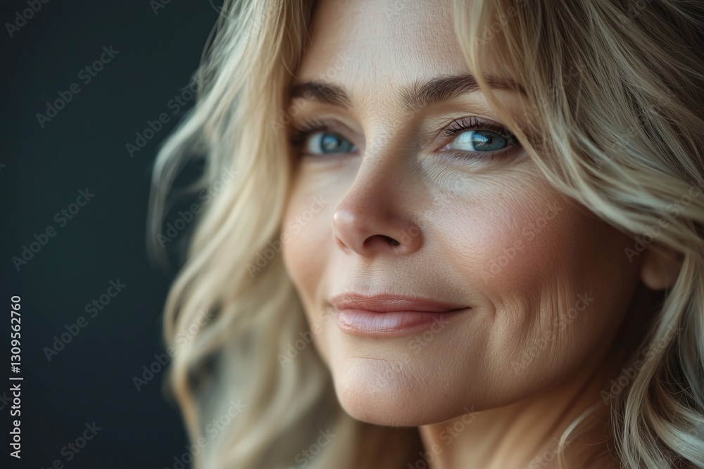 Middle aged mature woman with beautiful eyes enhoying her agge and glowing healthy skin aging gracefully. Middle aged mature woman with beautiful eyes enhoying her agge and glowing healthy skin aging gracefully.