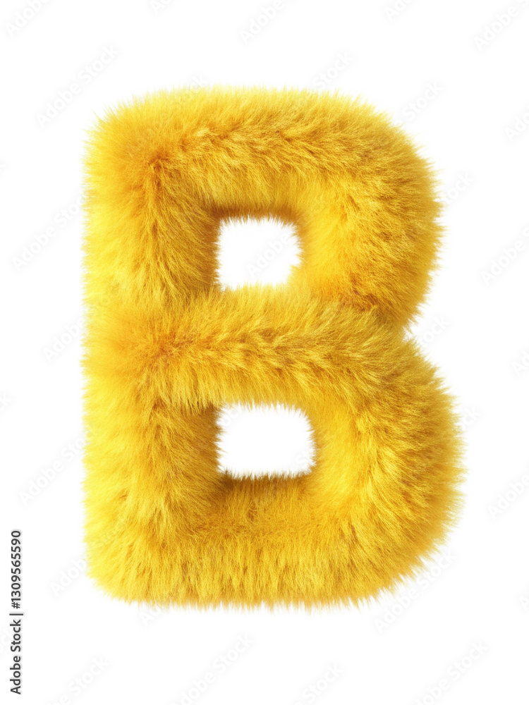 Hyper-Realistic Yellow Fluffy Fur Letter on White Background, Warm Golden Lighting, Playful Pastel Tones, High-Resolution Honey Core Style Hyper-Realistic Yellow Fluffy Fur Letter on White Background, Warm Golden Lighting, Playful Pastel Tones, High-Resolution Honey Core Style