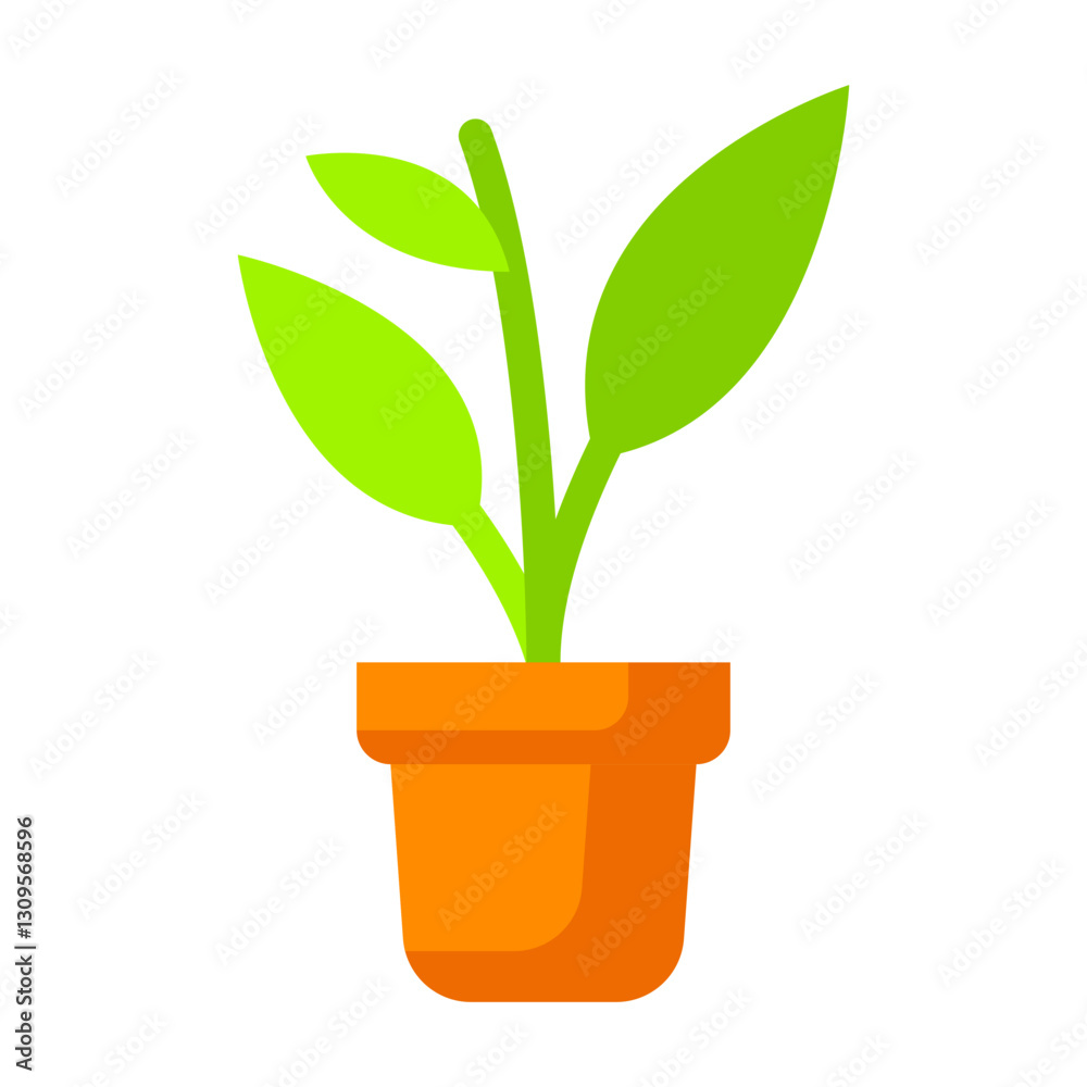 Flat Spathiphyllum Icon Flat Spathiphyllum Icon