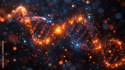 Dna structures laboratory scientific visualization abstract close-up genetic research insights