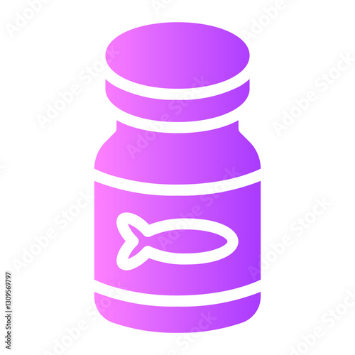 fish oil gradient icon