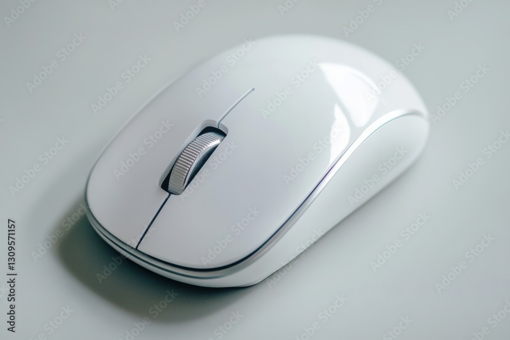 Minimalist computer mouse in the center of the frame. Minimalist computer mouse in the center of the frame.