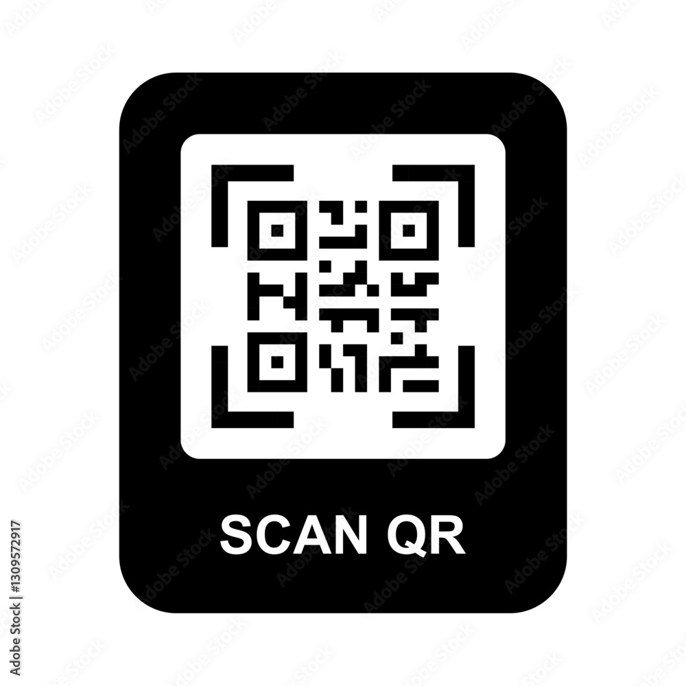 Qr code scan vector Qr code scan vector
