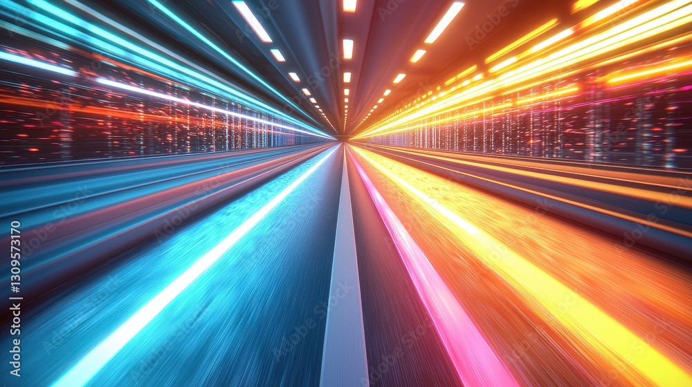 Futuristic Tunnel Speed Motion Futuristic Tunnel Speed Motion