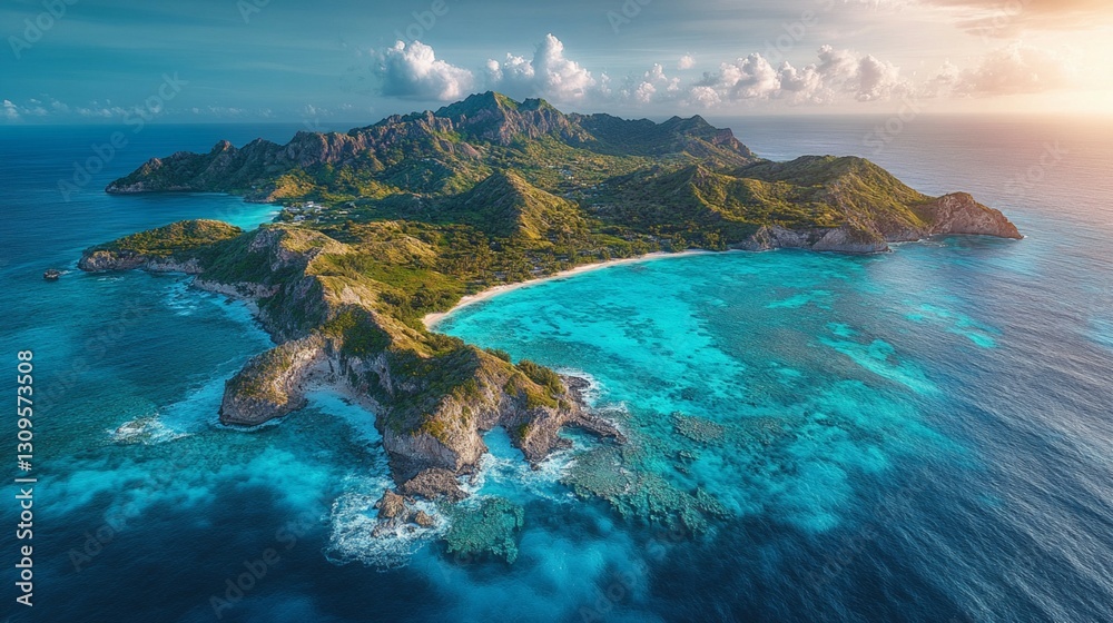 Naklejka premium Island 