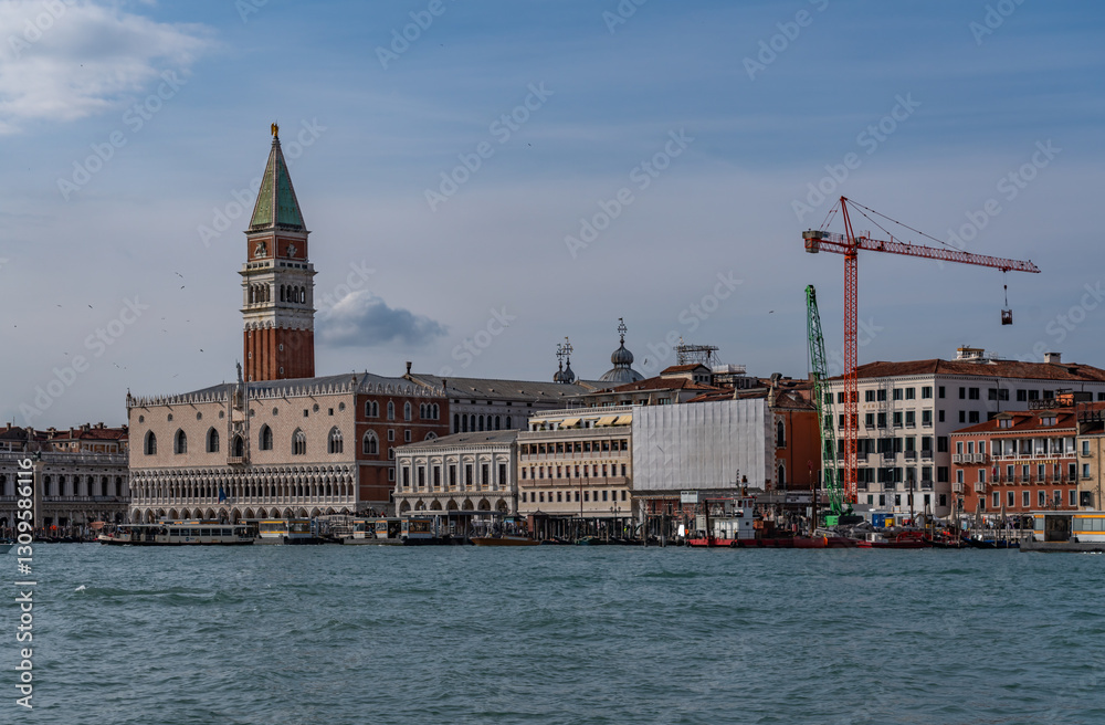 Fototapeta premium canal views around Venice Italy Europe