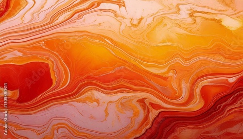 Sunset background with swirling oranges, pinks, and golds. photo