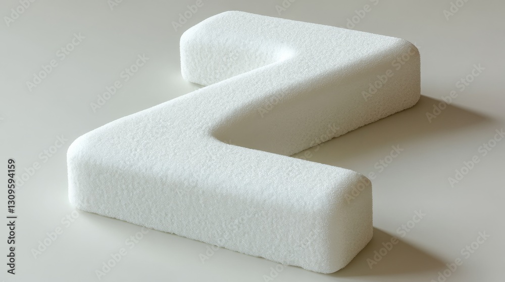 Fototapeta premium soap foam letter Z 