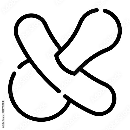 pacifier line icon