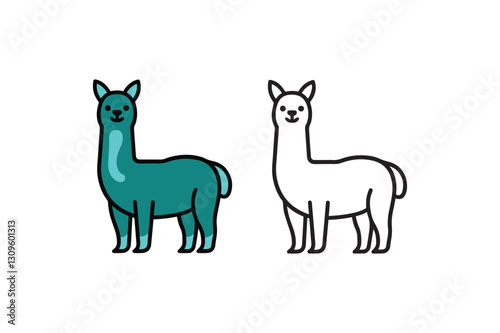 vector illustration of a donkey