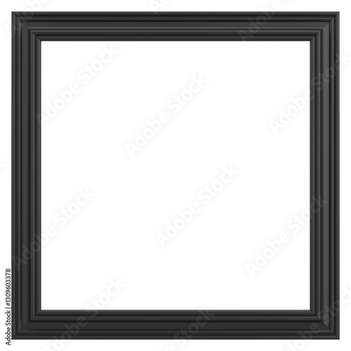 Picture frame. 3D frame. 3D illustration.