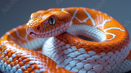Ruby Serpent: A Portrait of a Captivating Reptile