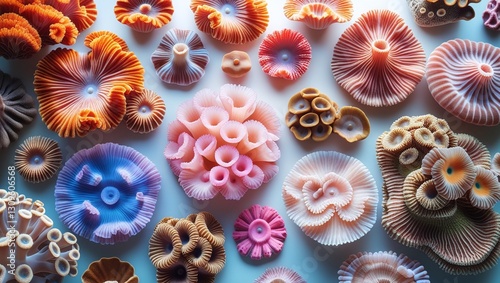 Coral Symphony in Color and Form