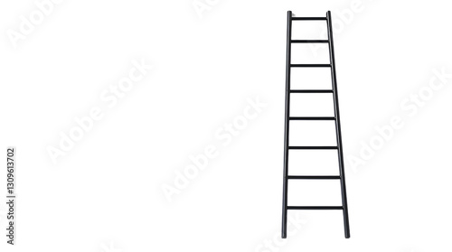 Photo of black metal ladder isolated on transparent background.png