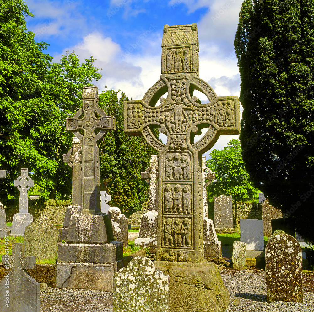 Muiredach's Cross, Monasterboice Monastery in southern Ireland