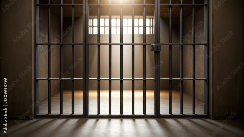 open prison cell door with soft light shining through, creating sense of hope and freedom open prison cell door with soft light shining through, creating sense of hope and freedom