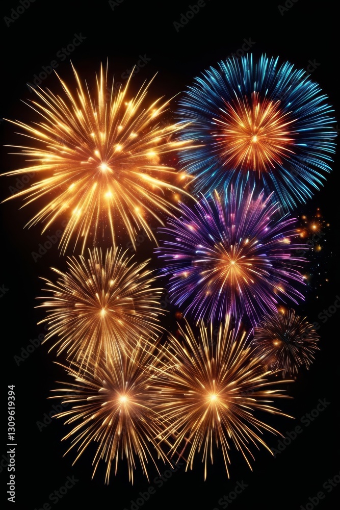 fireworks are lit up in the night sky with a black background fireworks are lit up in the night sky with a black background