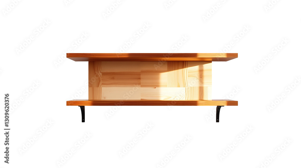 Photo of wooden shelves isolated on transparent background.png Photo of wooden shelves isolated on transparent background.png