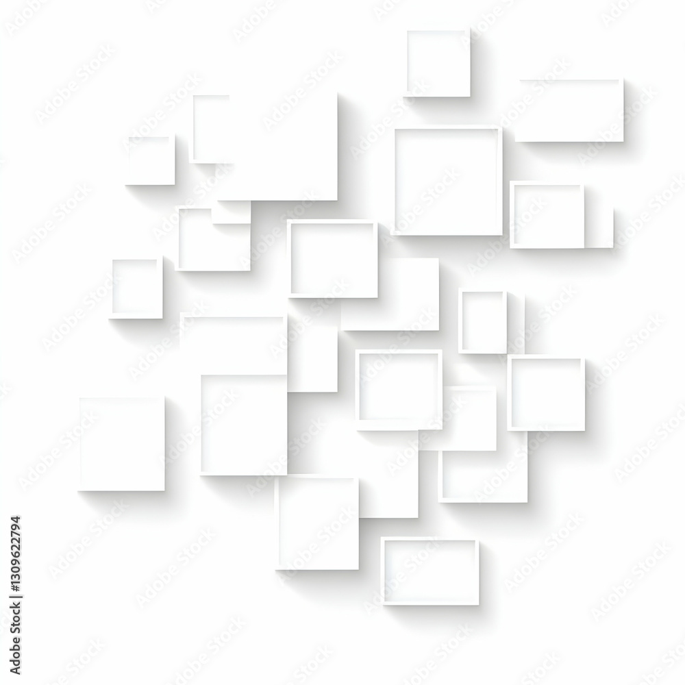 Abstract White Square Background Illustration Abstract White Square Background Illustration