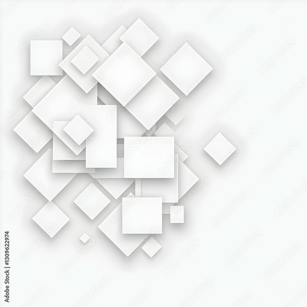 Abstract White Square Background Illustration Abstract White Square Background Illustration