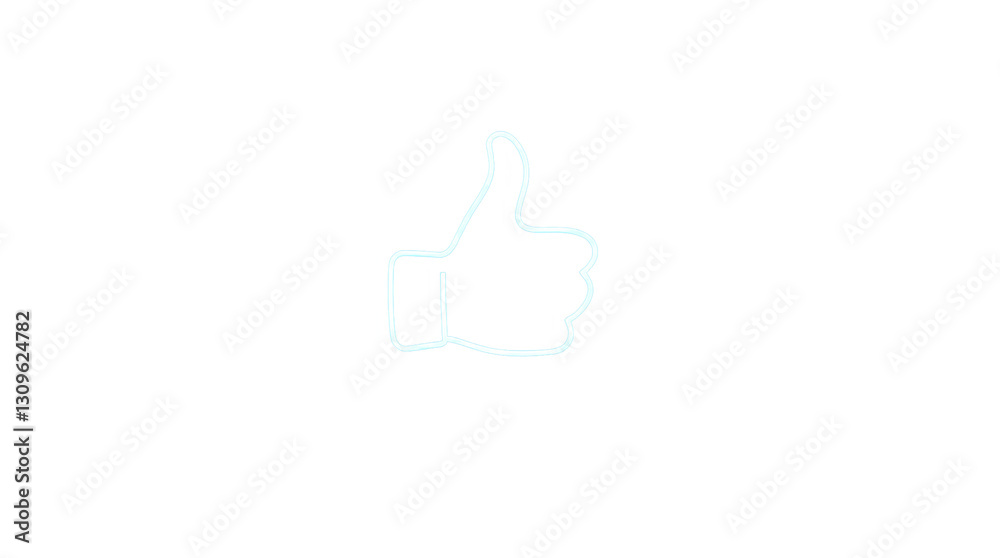 Photo of white thumb-up like button isolated on transparent background.png Photo of white thumb-up like button isolated on transparent background.png