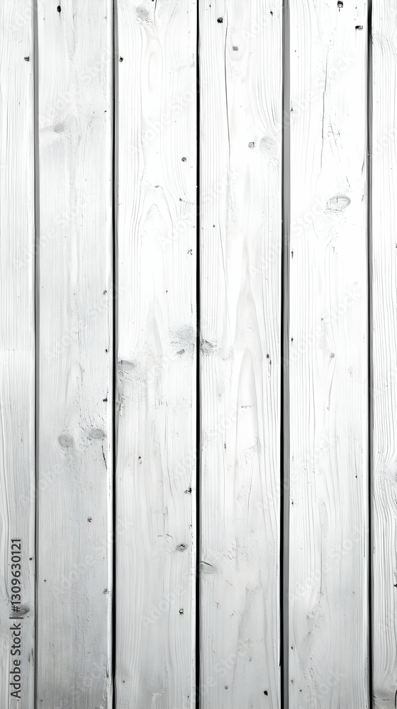 Naklejka premium Whitewashed Wooden Planks Background Image