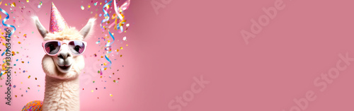 Alpaka in Partystimmung 