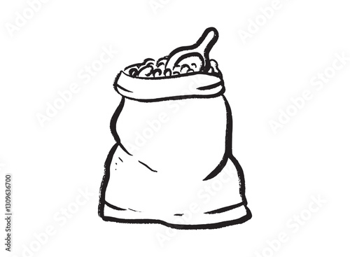 Illustration of an Handdrawn Coffee