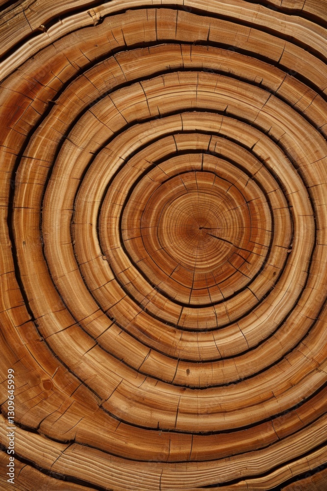 Fototapeta premium a close up of a tree trunk with a circular cut in it