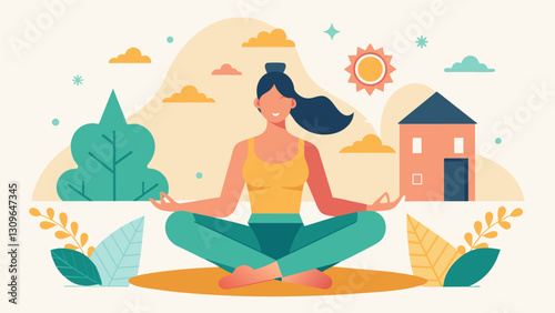 Elevate your mind body and artistry at our transformative Yoga and Sketching Retreat where daily yoga practices and sketching sessions will leave you. Vector illustration