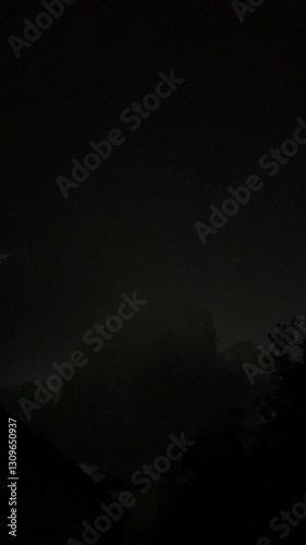 Intense Thunderstorm in Slow Motion: The Powerful Creation and Dramatic Lightning Strikes Unfolded