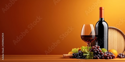 Obraz na płótnie Elegant Wine Banner w salonie