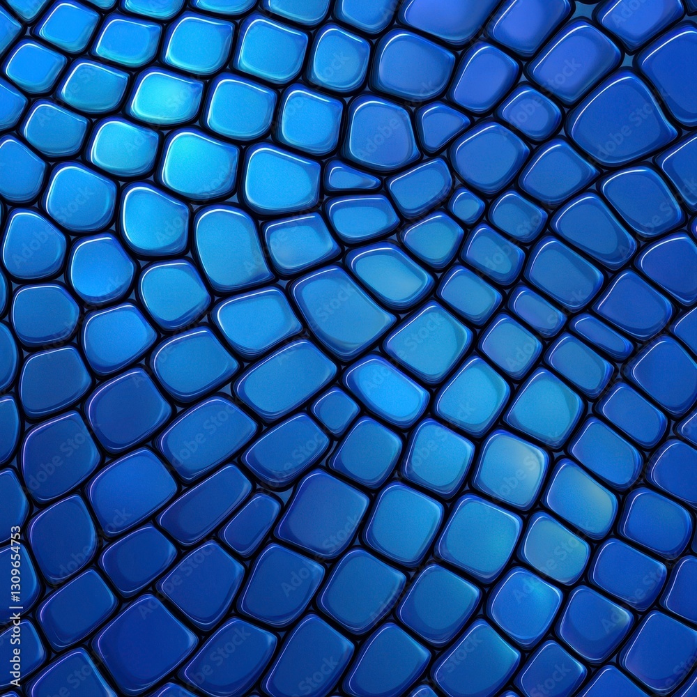 Fototapeta premium Abstract blue background featuring an intricate pattern that evokes a sense of calm and serenity