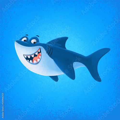 shark in the sea cartoon