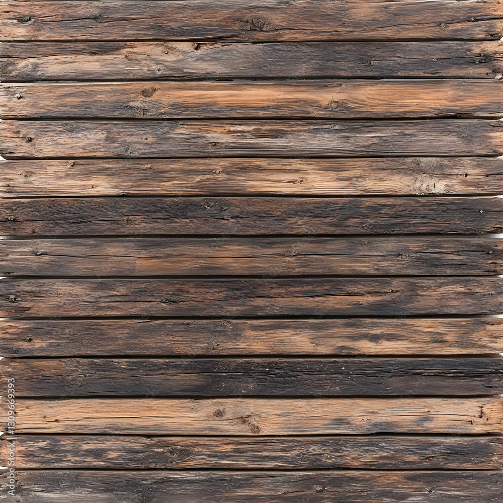 Fototapeta premium Rustic Weathered Wood Plank Background Illustration