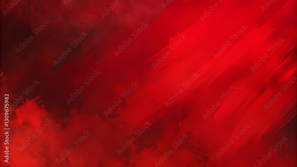 Bold Solid Red Background with Soft Brushstrokes Bold Solid Red Background with Soft Brushstrokes